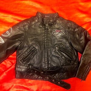 Girls Harley-Davidson Black Leather Jacket